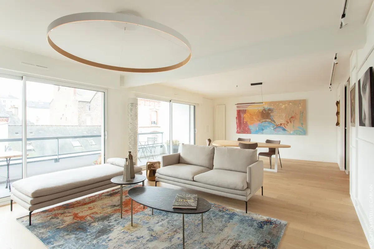 Écrin contemporain, Rennes — architecture d’intérieur, Nolwenn Kevell