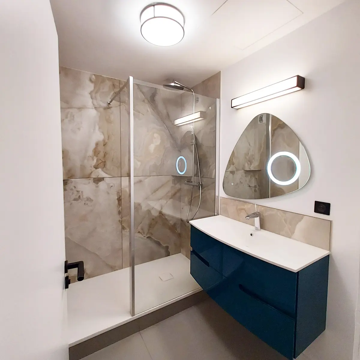 Salle de bains — Appartement au Rheu, Le Rheu — architecture d’intérieur, Nolwenn Kevell